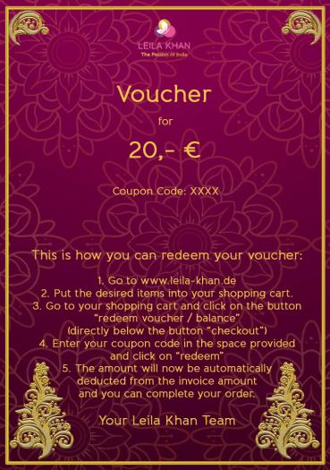 Voucher of 20 €